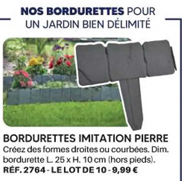 BORDURETTES IMITATION PIERRE