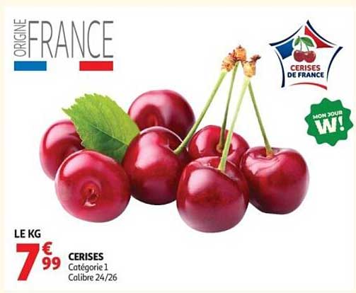CERISES Catégorie 1 Calibre 24/26