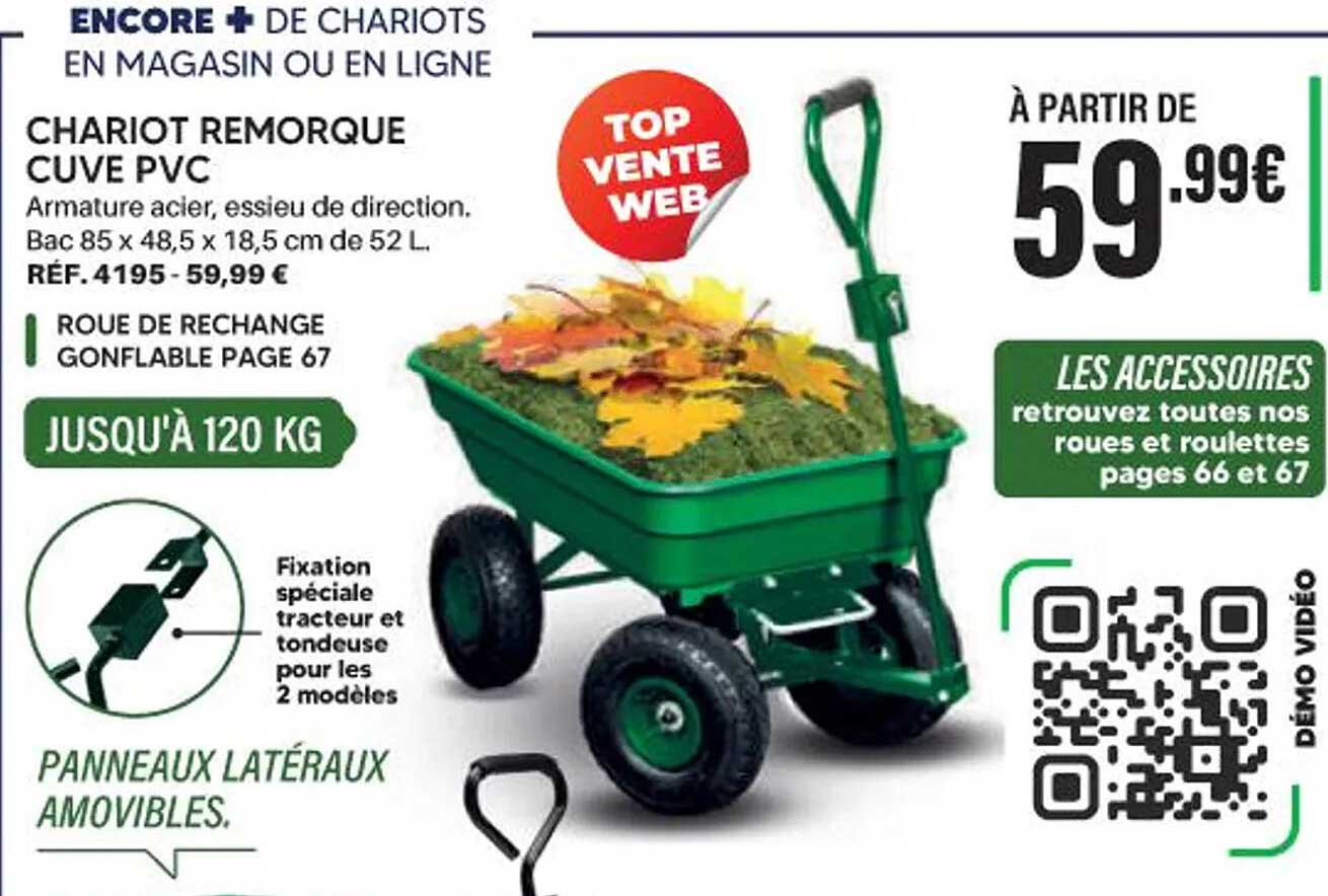 CHARIOT REMORQUE CUVE PVC
