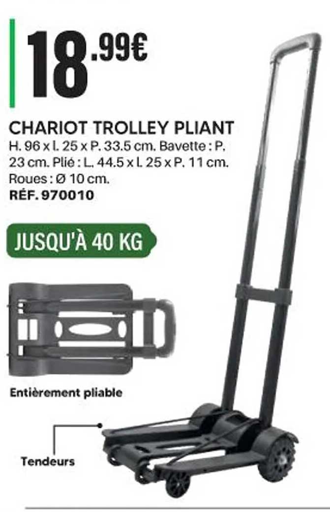 CHARIOT TROLLEY PLIANT