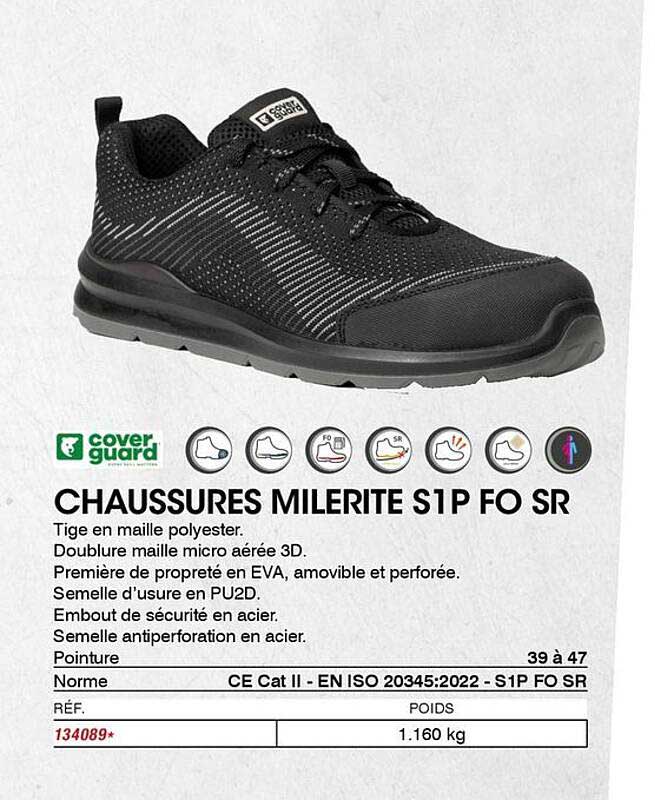 CHAUSSURES MILERITE S1P FO SR
