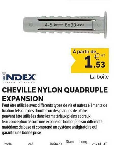 CHEVILLE NYLON QUADRUPLE EXPANSION