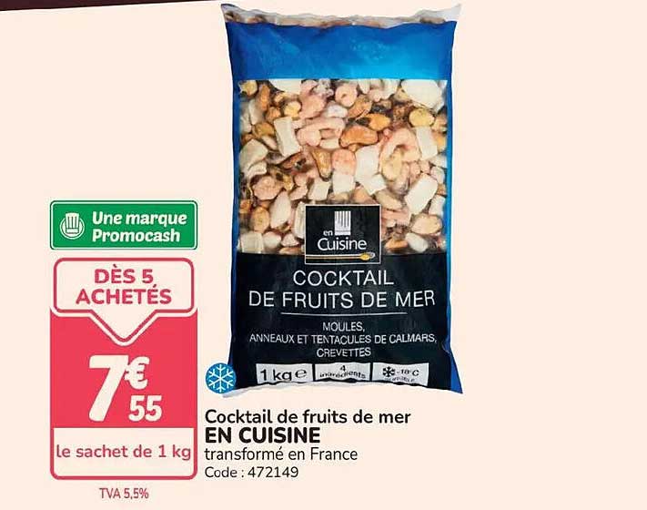 Cocktail de fruits de mer EN CUISINE