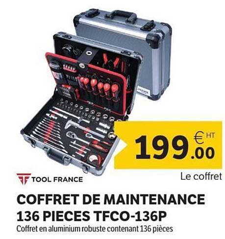 COFFRET DE MAINTENANCE 136 PIECES TECO-136P