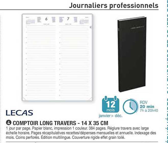 COMPTOIR LONG TRAVERS - 14 X 35 CM