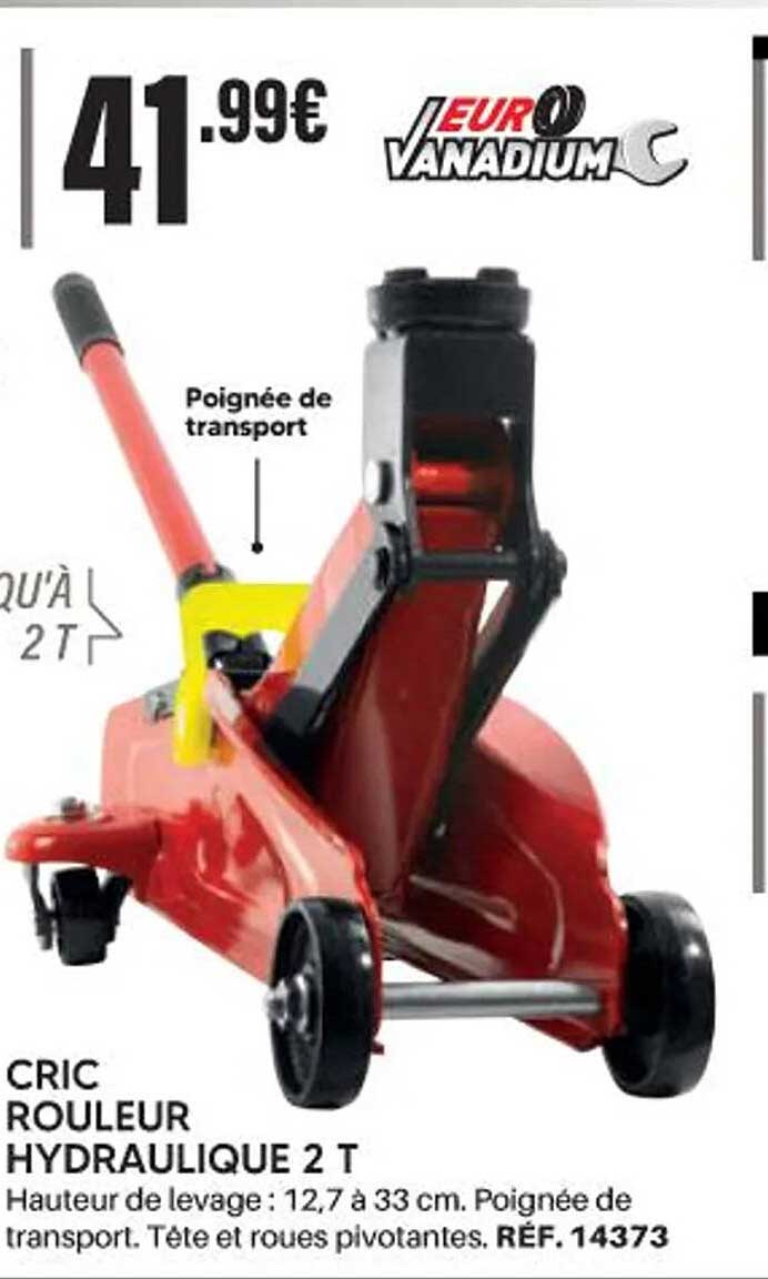 CRIC ROULEUR HYDRAULIQUE 2 T