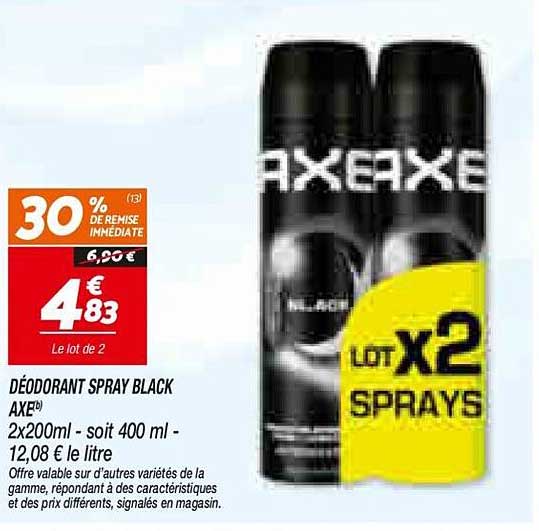 DÉODORANT SPRAY BLACK AXE(b)