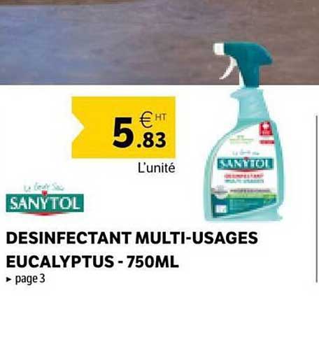 DESINFECTANT MULTI-USAGES EUCALYPTUS - 750ML