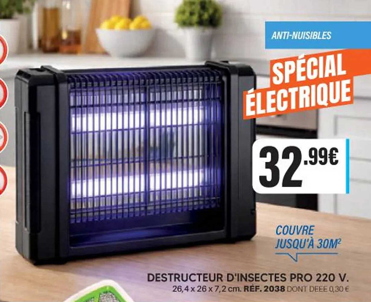 DESTRUCTEUR D'INSECTES PRO 220 V.