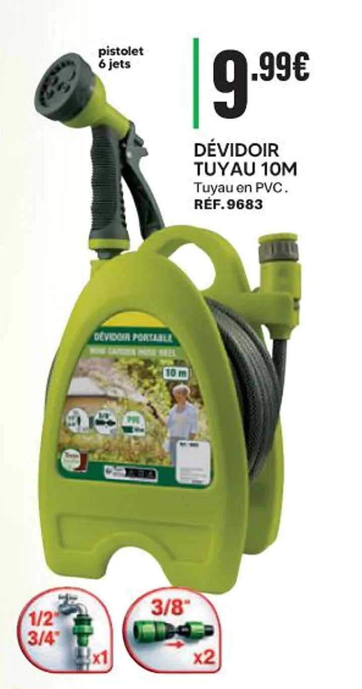 DÉVIDOIR TUYAU 10M