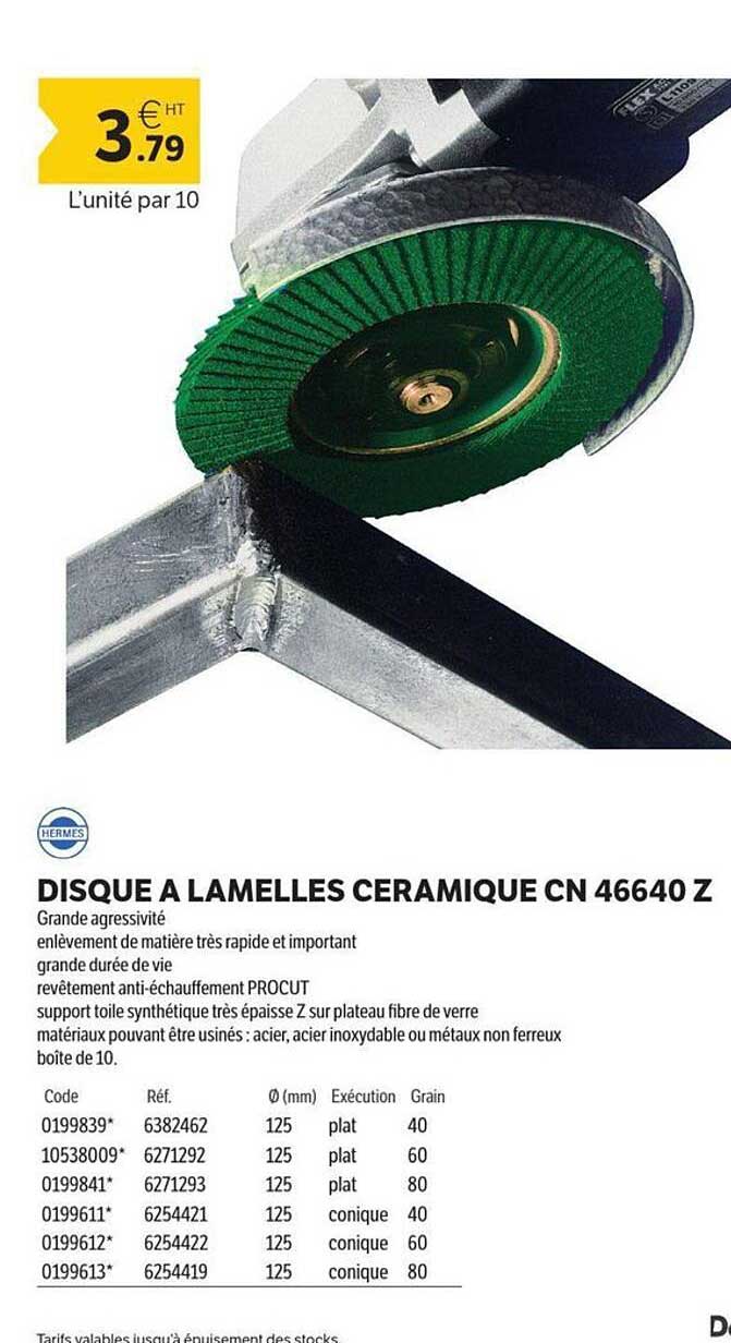 DISQUE A LAMELLES CERAMIQUE CN 46640 Z
