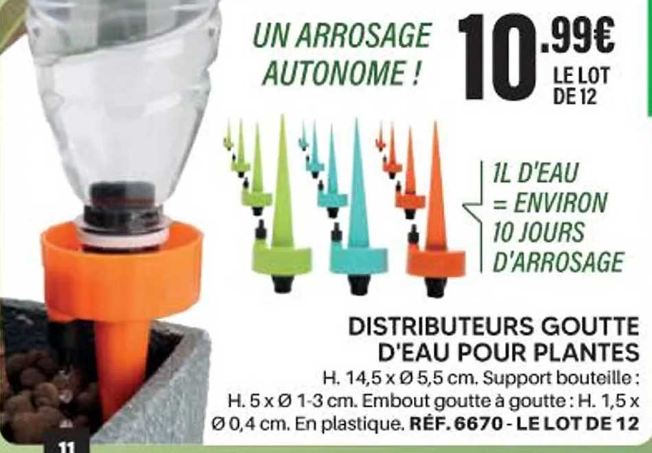 DISTRIBUTEURS GOUTTE D'EAU POUR PLANTES