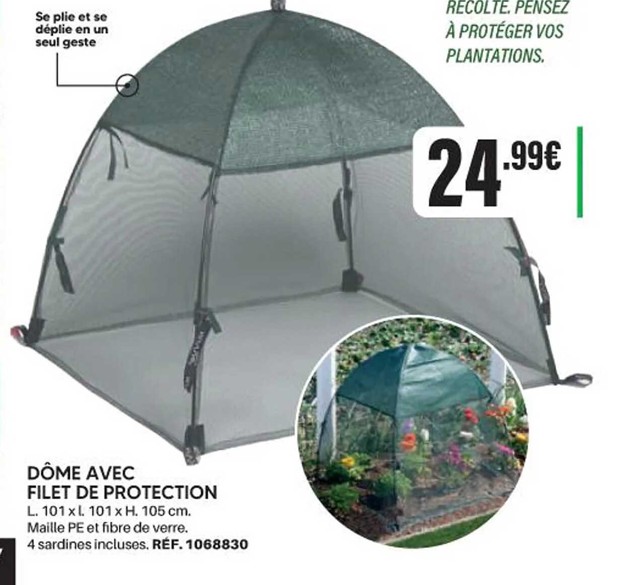 DÔME AVEC FILET DE PROTECTION