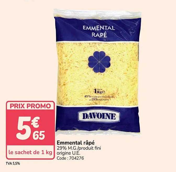 Emmental râpé