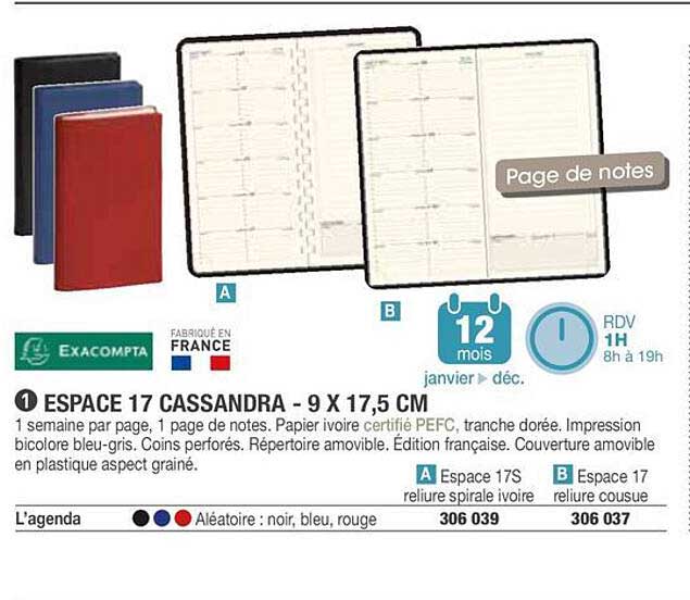 ESPACE 17 CASSANDRA - 9 X 17,5 CM