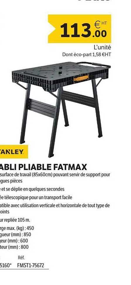 ÉTABLI PLIABLE FATMAX