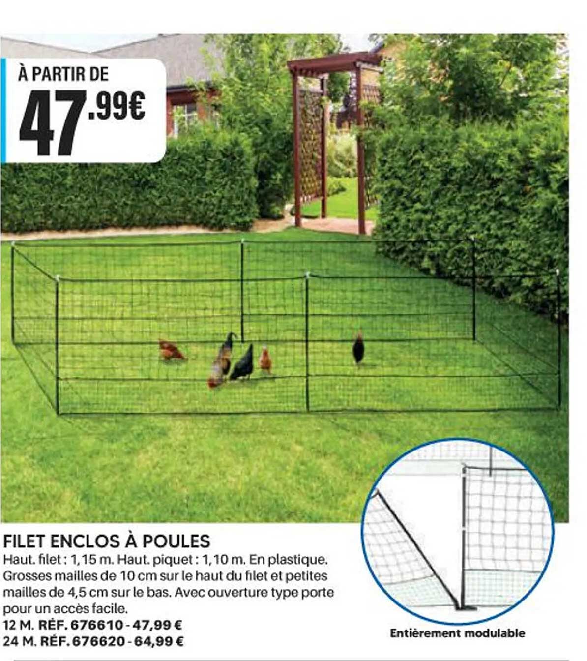 FILET ENCLOS À POULES