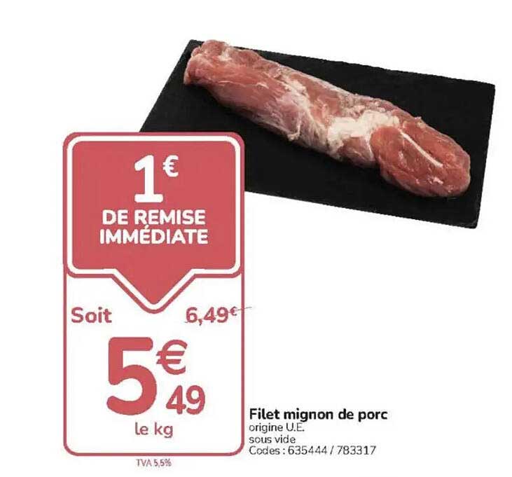 Filet mignon de porc