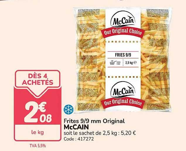 Frites 9/9 mm Original McCAIN