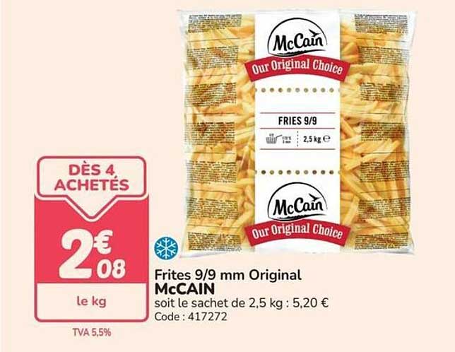 Frites 9/9 mm Original McCAIN