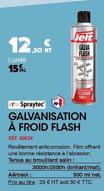 GALVANISATION À FROID FLASH