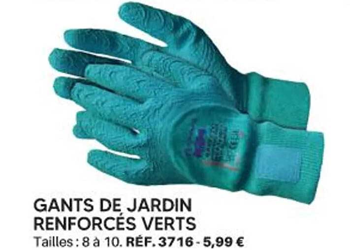 GANTS DE JARDIN RENFORCÉS VERTS