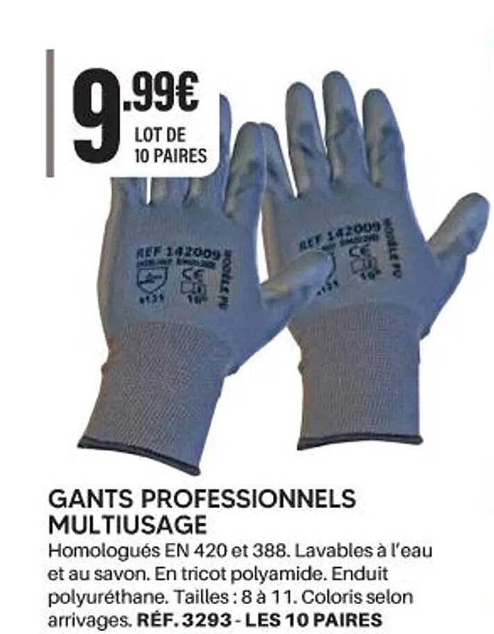 GANTS PROFESSIONNELS MULTIUSAGE