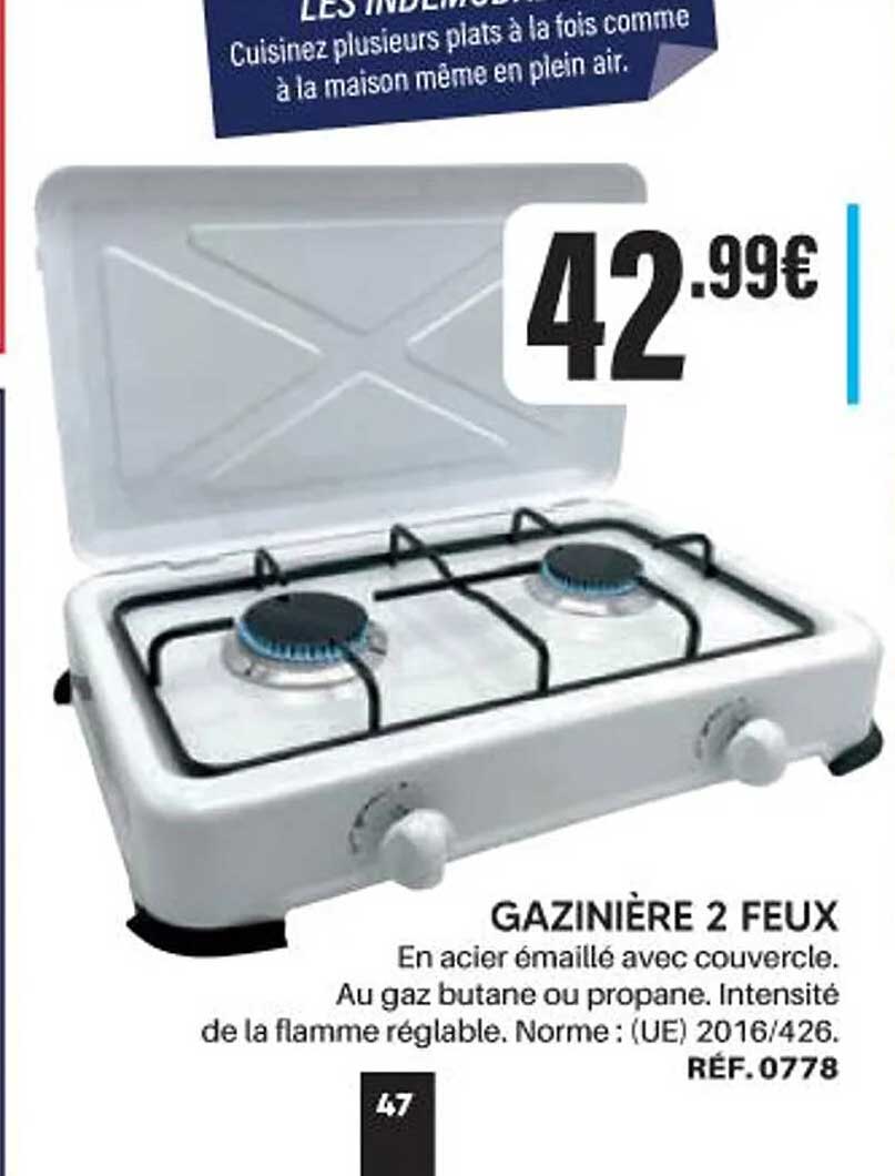 GAZINIÈRE 2 FEUX