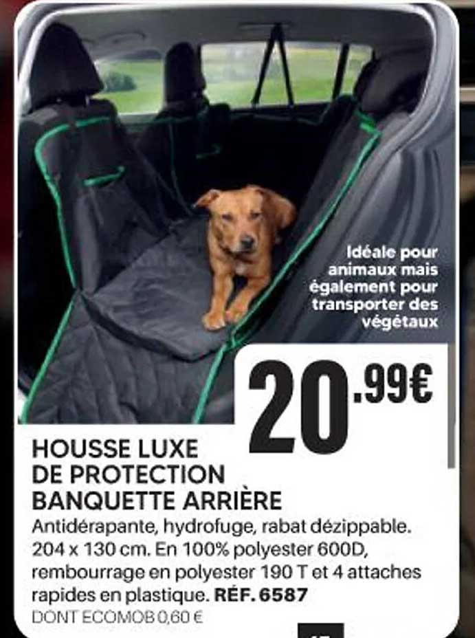 HOUSSE LUXE DE PROTECTION BANQUETTE ARRIÈRE