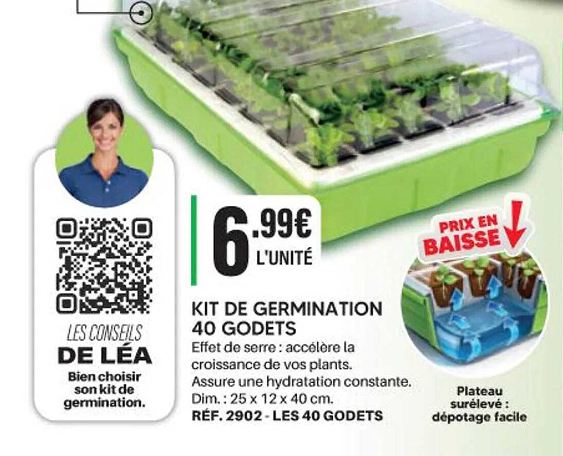 KIT DE GERMINATION 40 GODETS