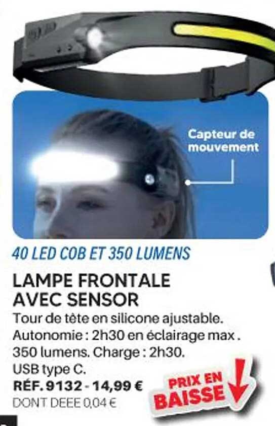 LAMPE FRONTALE AVEC SENSOR