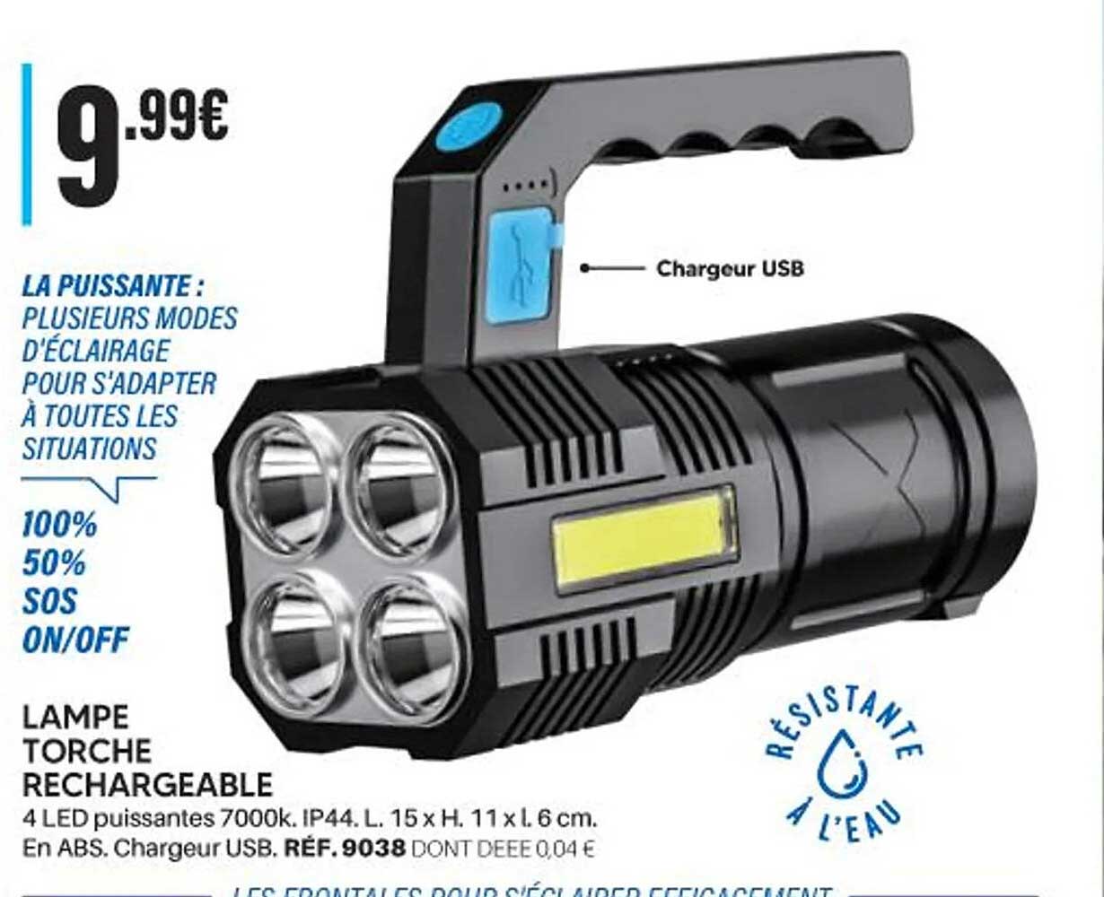 LAMPE TORCHE RECHARGEABLE