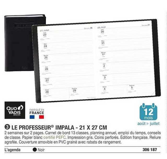 LE PROFESSEUR® IMPALA - 21 X 27 CM