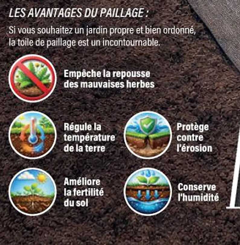 LES AVANTAGES DU PAILLAGE :
