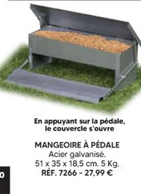 MANGEOIRE À PÉDALE