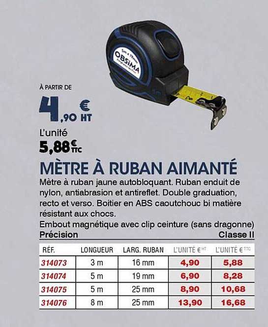 MÈTRE À RUBAN AIMANTÉ