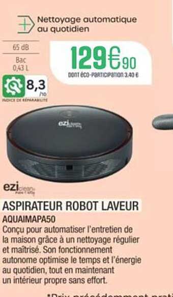 Nettoyage automatique au quotidien