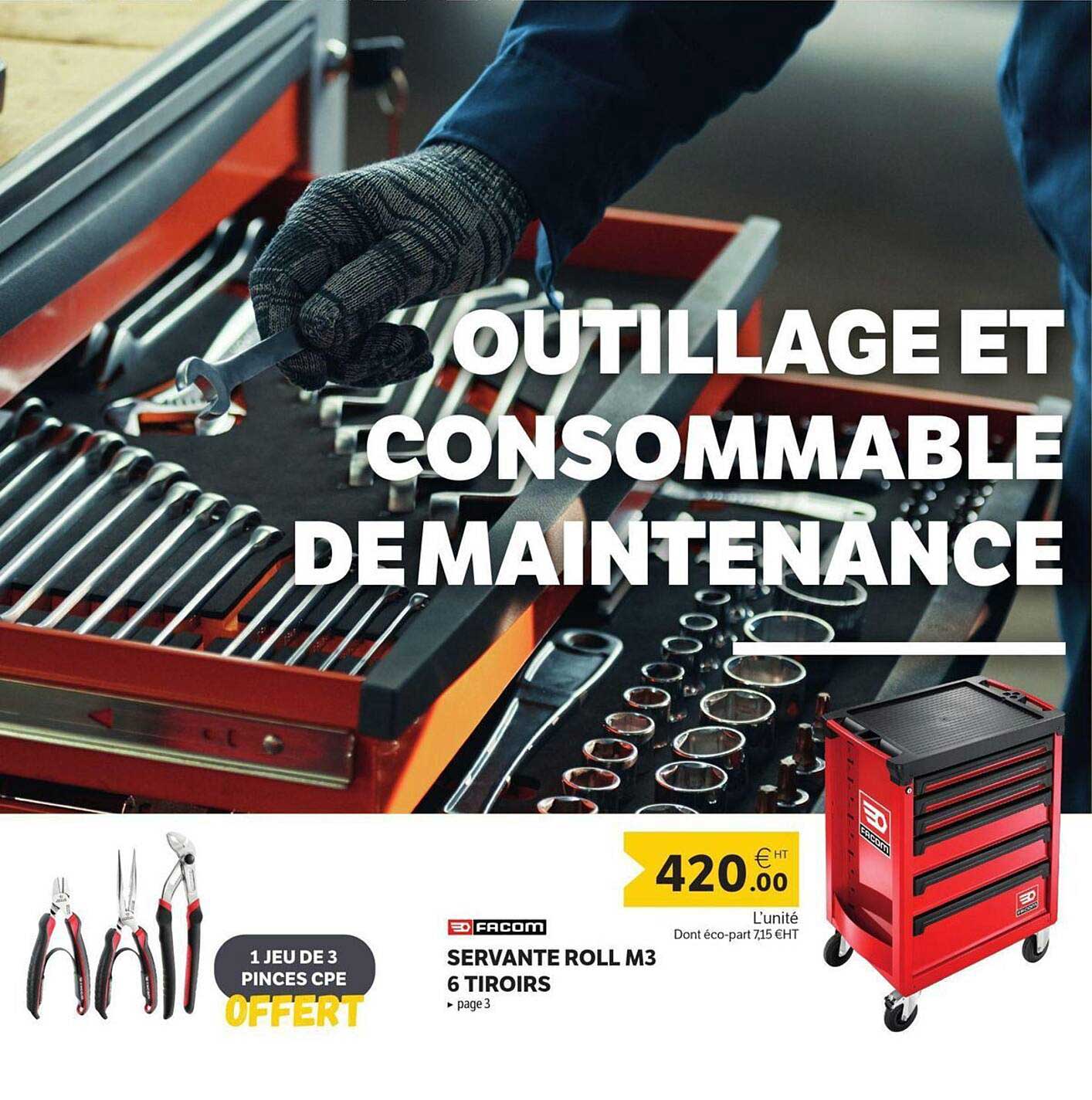 OUTILLAGE ET CONSOMMABLE DE MAINTENANCE