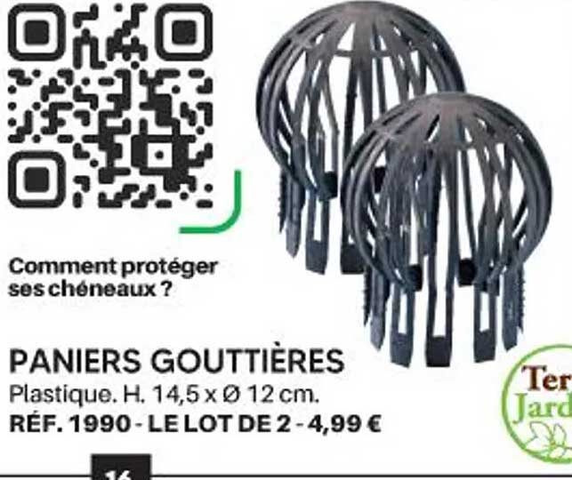PANIERS GOUTTIÈRES