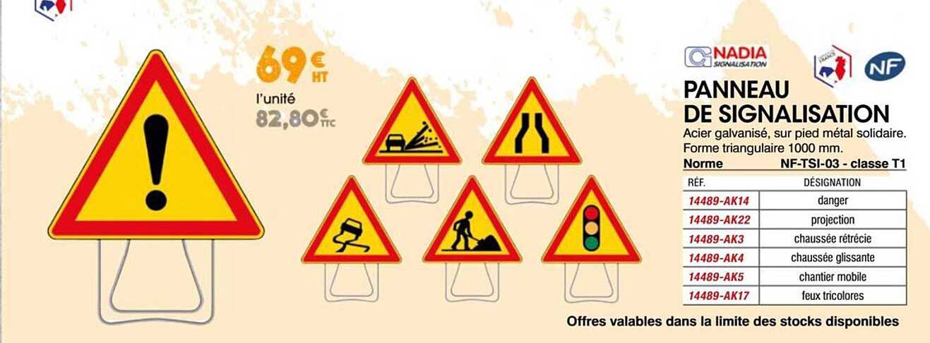 PANNEAU DE SIGNALISATION