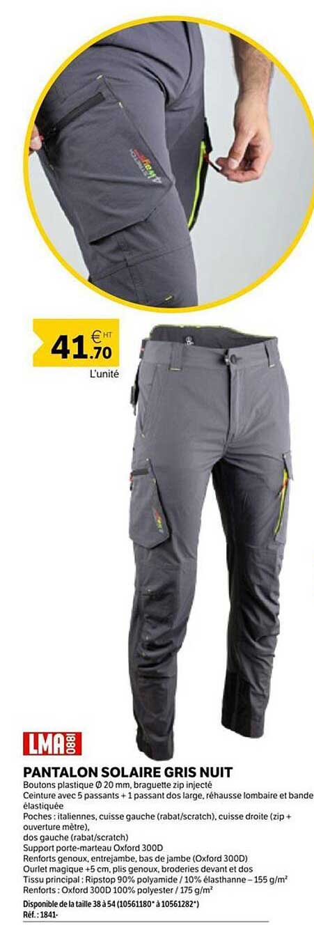 PANTALON SOLAIRE GRIS NUIT