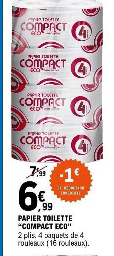 PAPIER TOILETTE "COMPACT ECO"