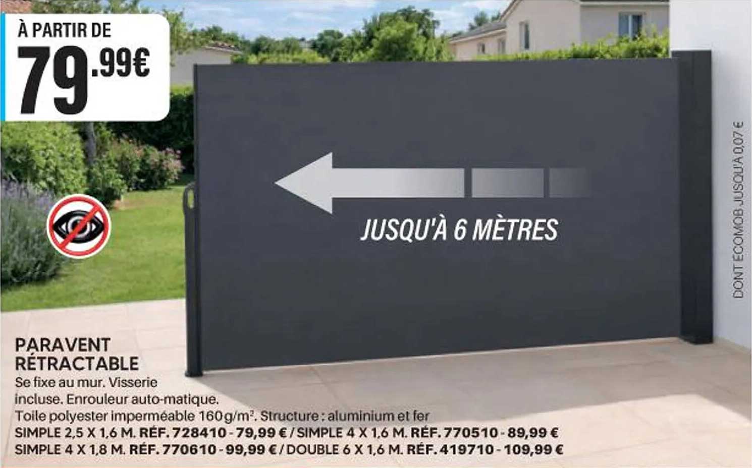PARAVENT RÉTRACTABLE