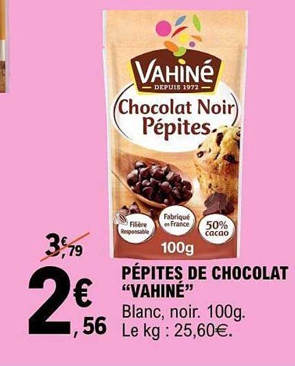 Promo P pites De Chocolat Vahin Chez E Leclerc 123Catalogue fr promo-p-pites-de-chocolat-vahin-chez-e-leclerc-123catalogue-fr