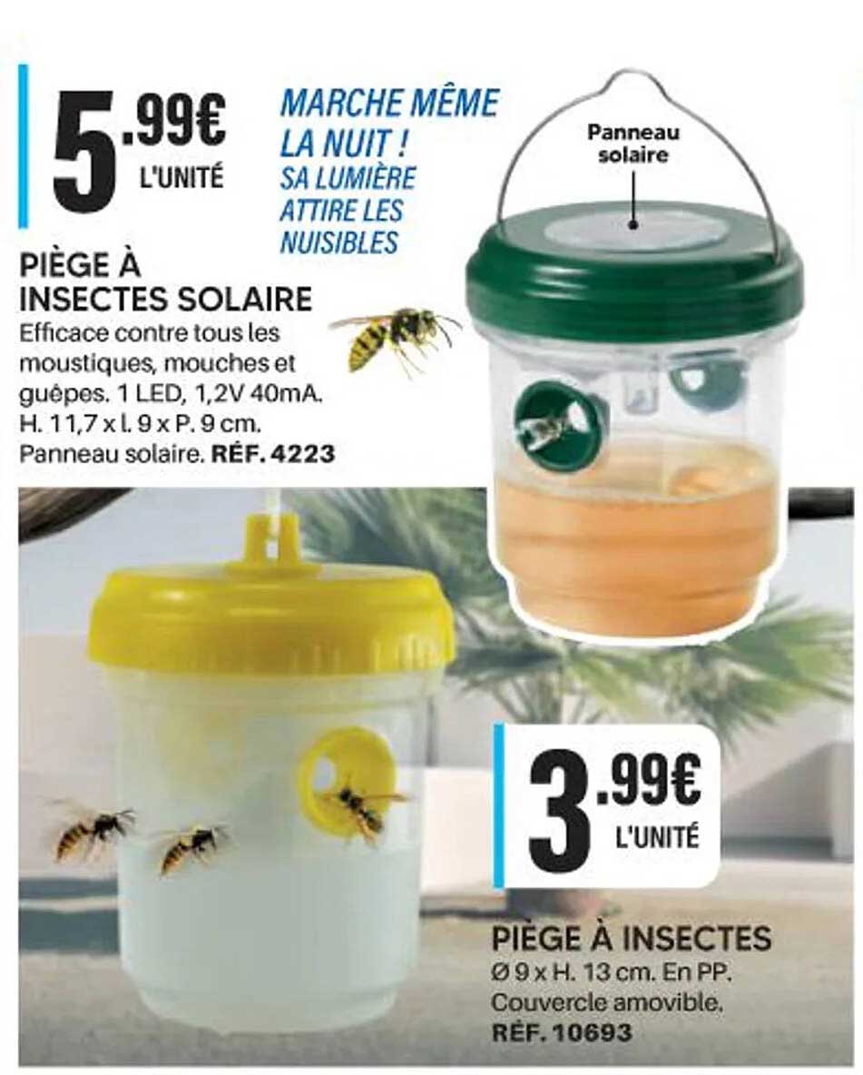 PIÈGE À INSECTES SOLAIRE