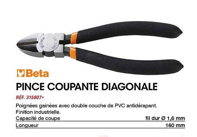 PINCE COUPANTE DIAGONALE