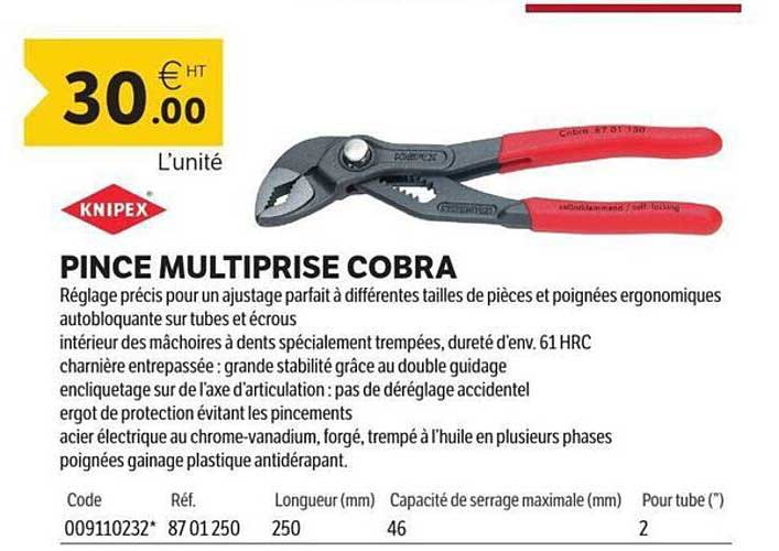 PINCE MULTIPRISE COBRA