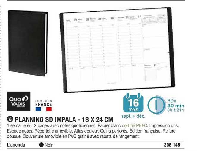 PLANNING SD IMPALA - 18 X 24 CM