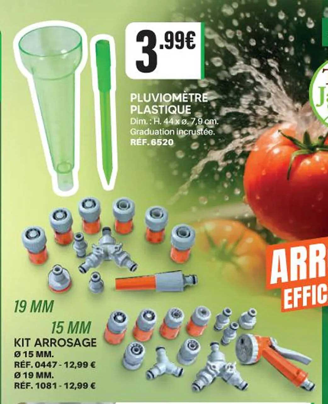 PLUVIOMÈTRE PLASTIQUE