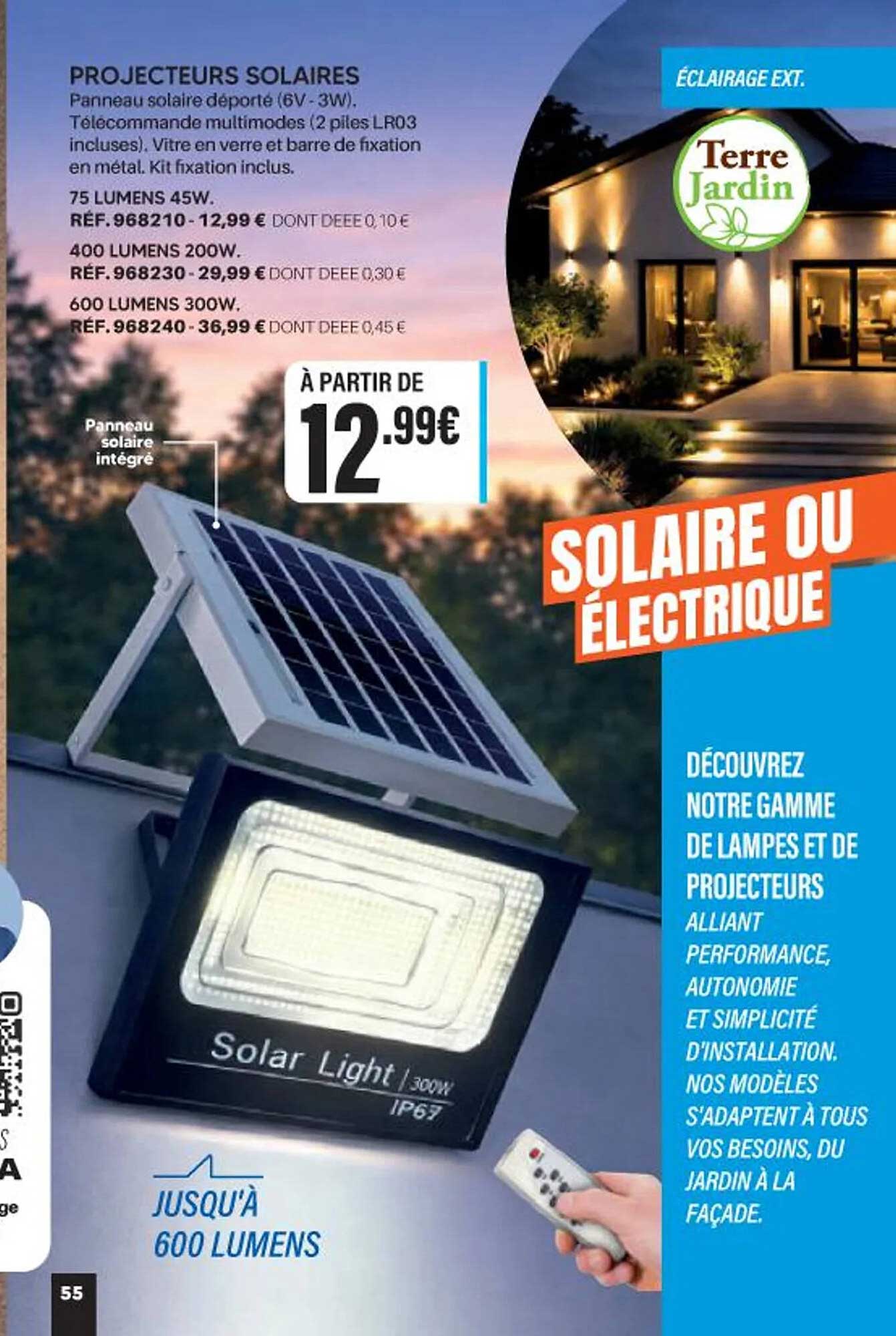 PROJECTEURS SOLAIRES
